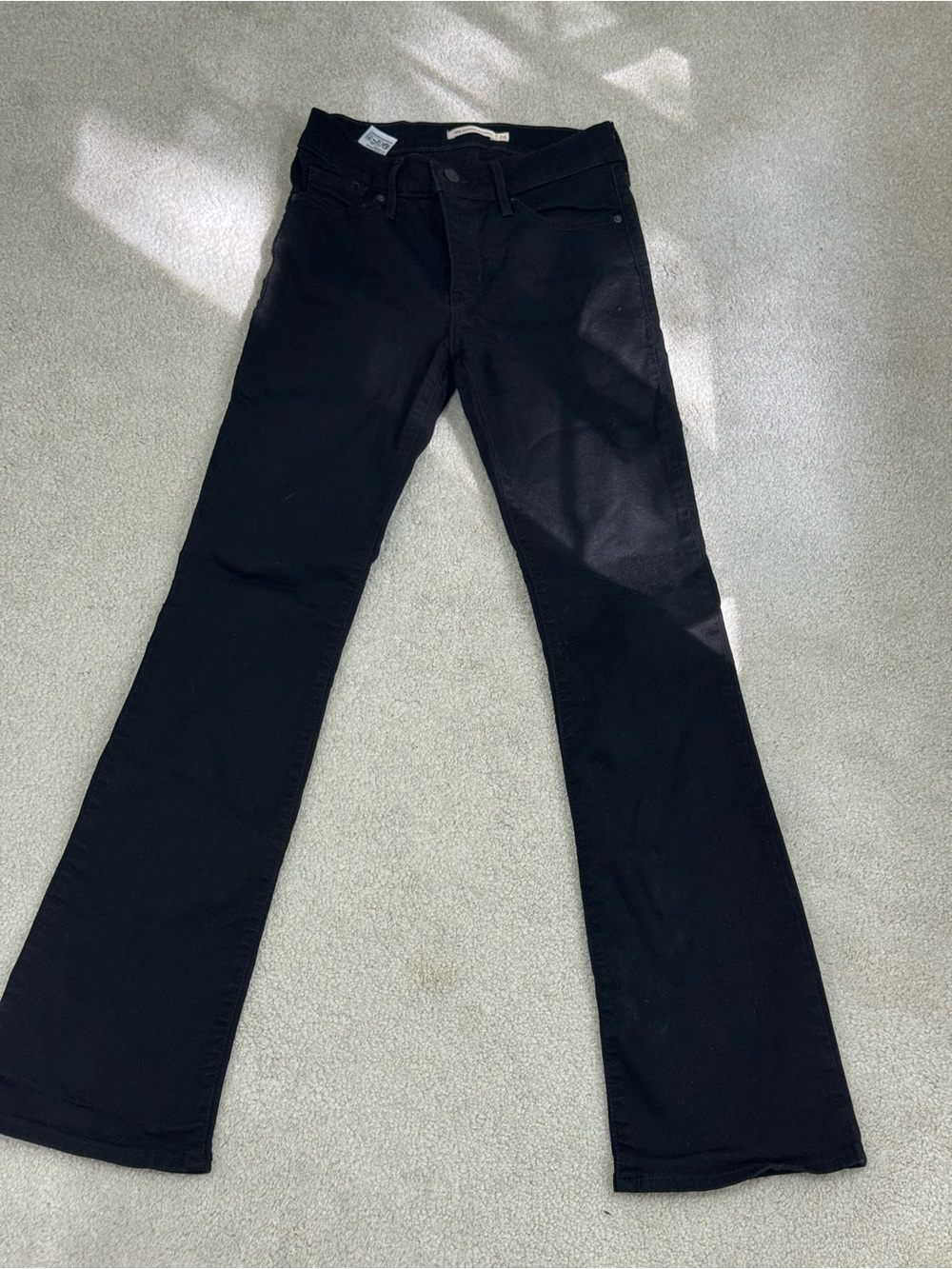 Levi's Women's Black Bootcut Jeans-Mid Rise